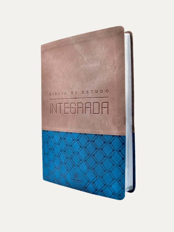 Bíblia de Estudo Integrada NVI Soft Azul e Bege