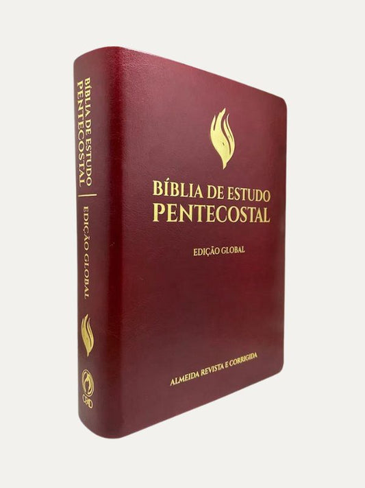 Biblia de Estudo Pentecostal Global I Vinho