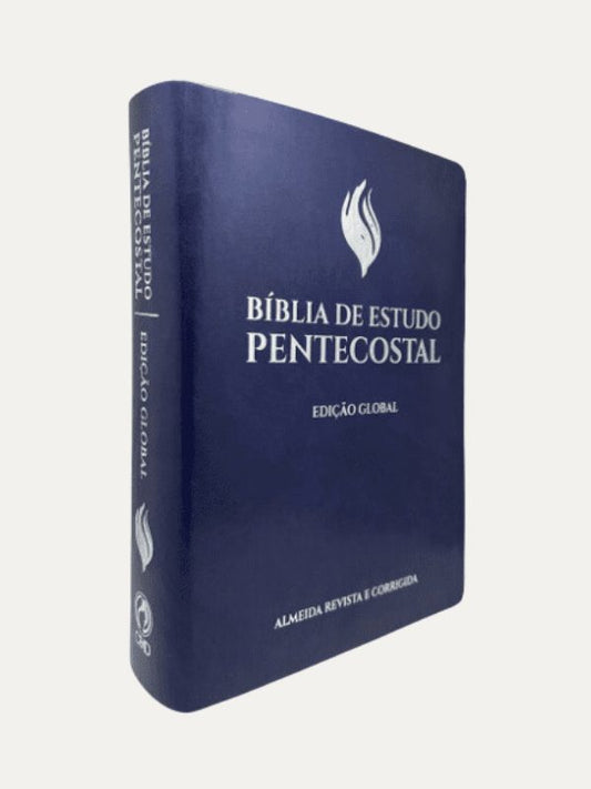 Bíblia de Estudo Pentecostal Grande I Edição Global I Luxo Azul