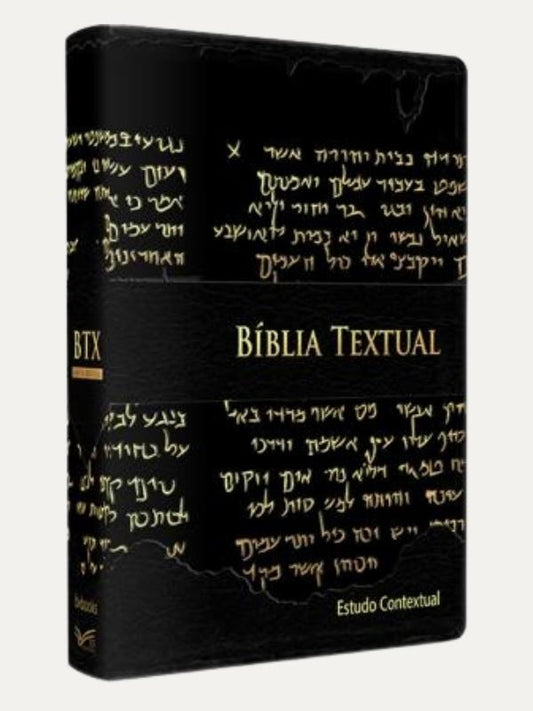 Bíblia de Estudo Textual | Letra Gigante | Luxo | Preta
