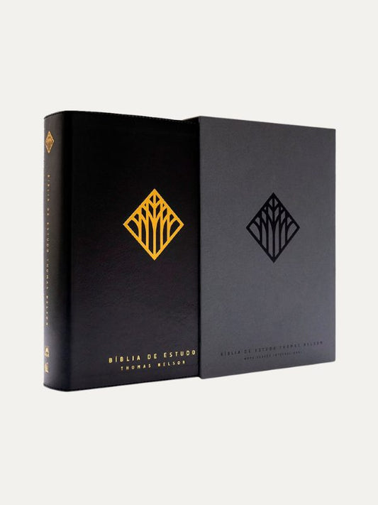 Bíblia de Estudo Thomas Nelson I D.A. Carson I Luxo Preto