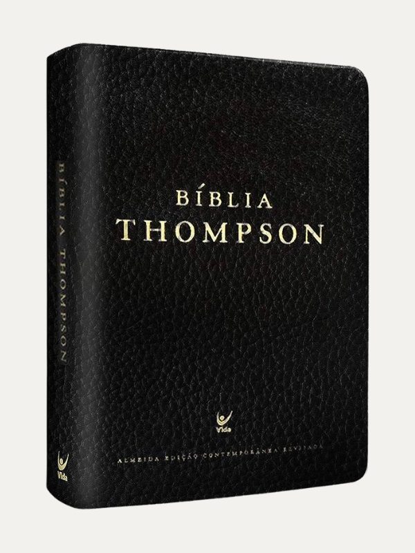Bíblia de Estudo Thompson I Tamanho Médio I Covertex Preta I CAPA IMPERFEITA