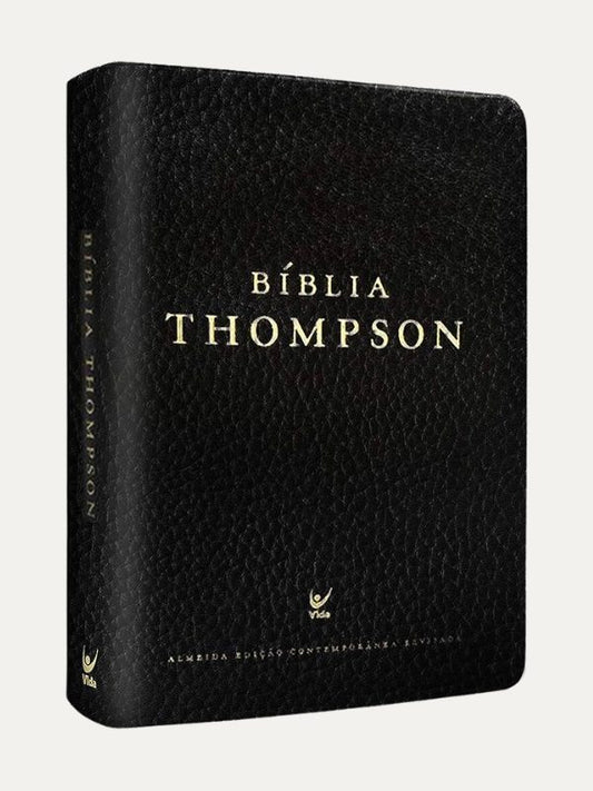 Bíblia de Estudo Thompson I Tamanho Médio I Covertex Preta I CAPA IMPERFEITA