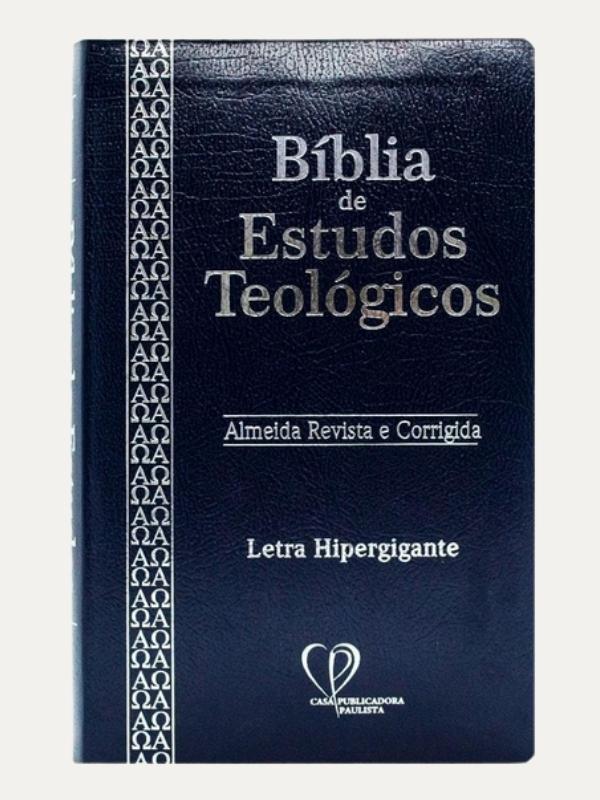 Bíblia de Estudos Teológicos, ARC Letra Hipergigante, Capa Azul