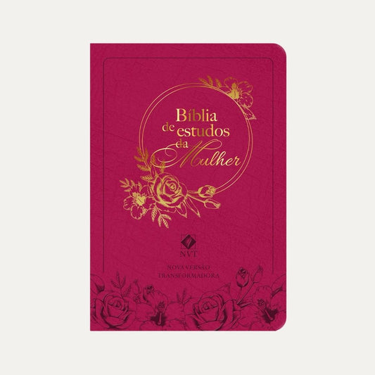 Bíblia de Estudos da Mulher I Letra Grande I Rosa I