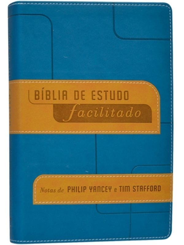 Bíblia de estudo facilitado - azul - Mundo Cristão