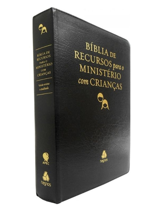Bíblia de recursos para ministério com crianças (ARA) - CD Capa Luxo Preta