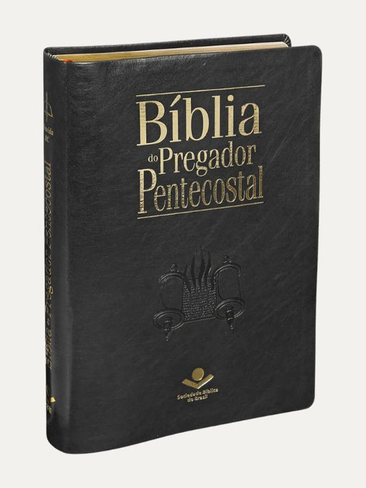 Bíblia do Pregador Pentecostal preto nobre - ARC - SBB