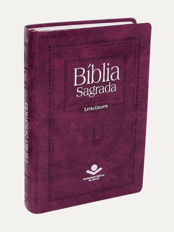 Bíblia letra gigante com índice e purpura nobre - ARC - SBB