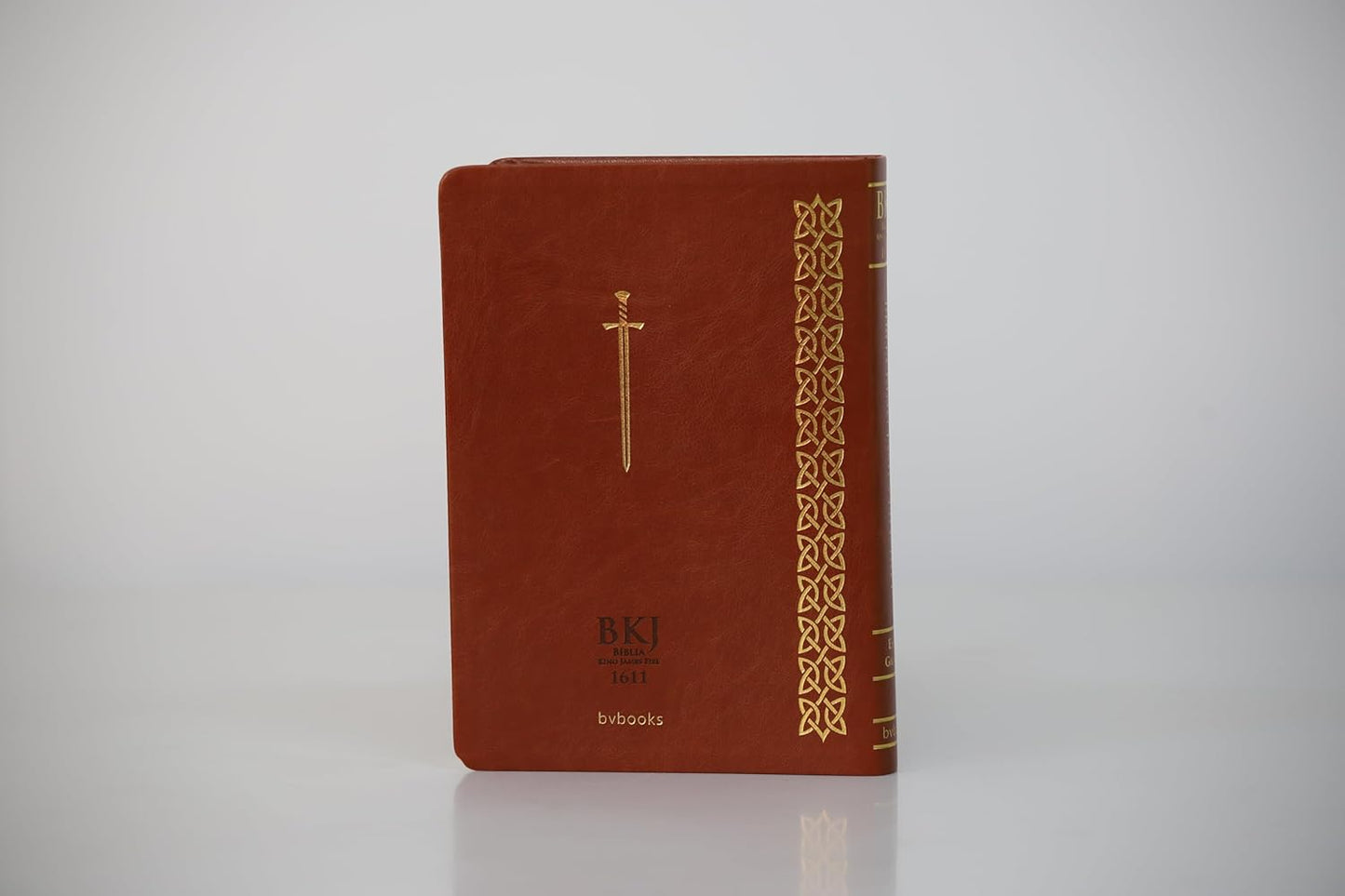 Bíblia King James Fiel 1611, Extra Gigante - Capa Marrom