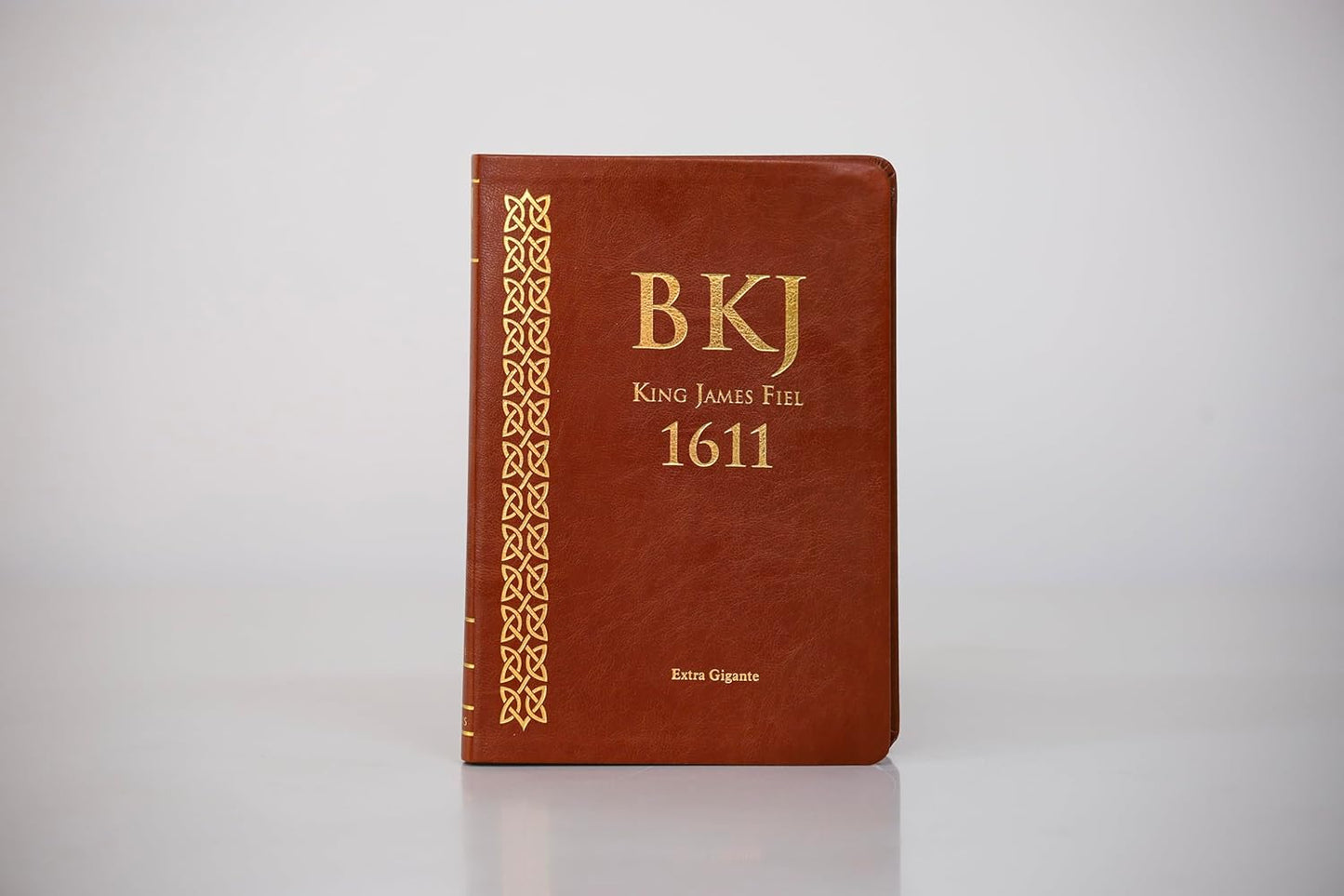 Bíblia King James Fiel 1611, Extra Gigante - Capa Marrom