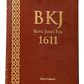 Bíblia King James Fiel 1611, Extra Gigante - Capa Marrom