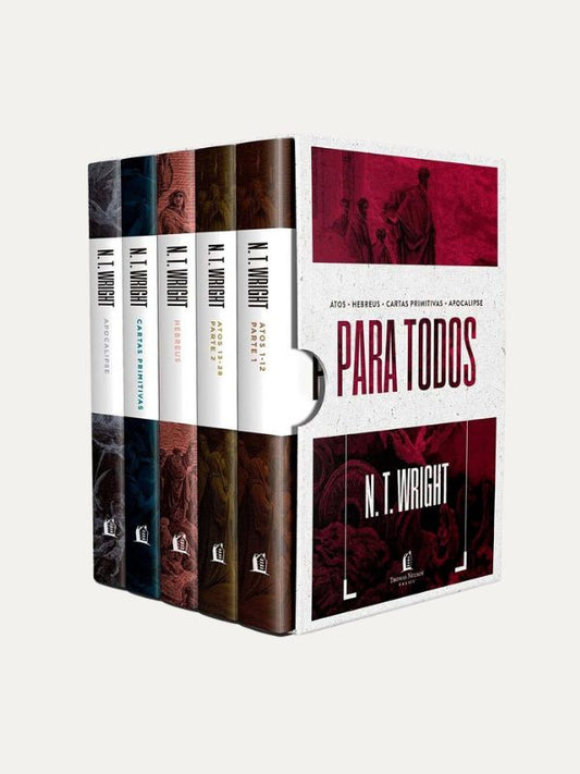 Box Atos para todos I Cartas Gerais I Apocalipse I 5 Volumens I N.T. Wright