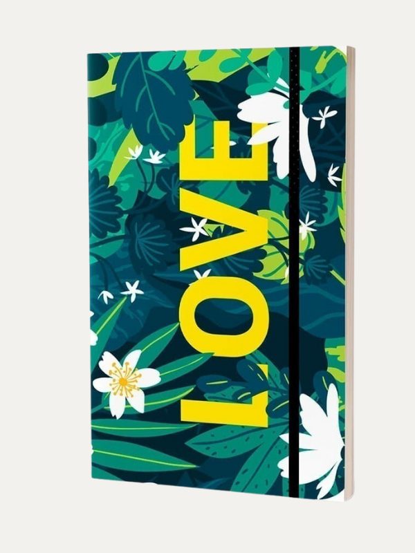 Caderno anotação I Love Floral