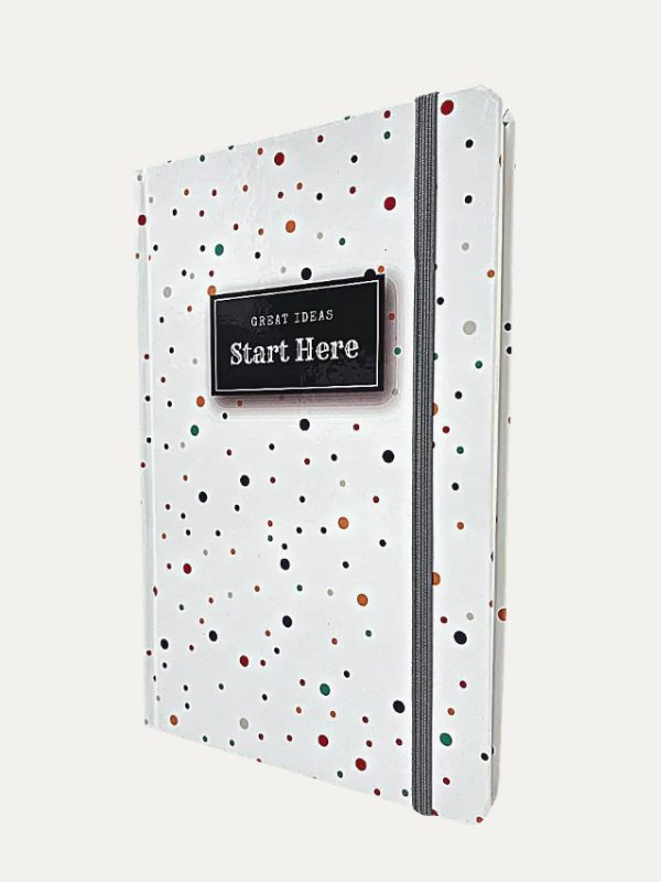 Caderno anotação I Start here Dots