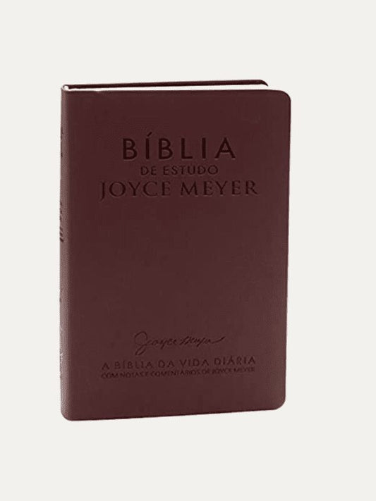 Bíblia de Estudo Joyce Meyer | NVI | Letra Média | Luxo | Bordo