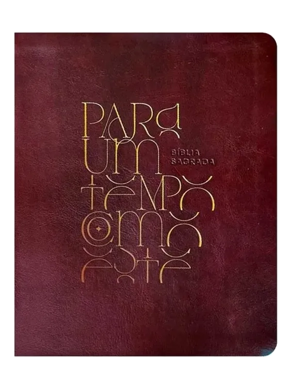 Bíblia Mulheres I NAA I Duas Colunas I Para Um Tempo Como Este I Capa Luxo Marrom