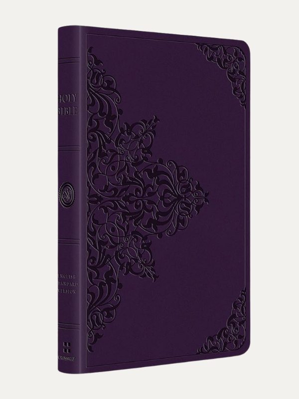 ESV Large-Print Value Thinline Bible I soft leather-look I lavender with filigree design