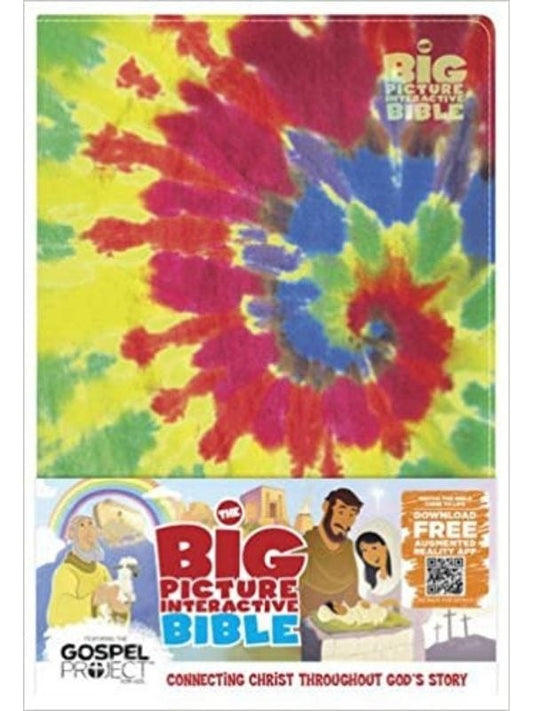 English HCSB The Big Picture Interactive Bible for Kids Multicolor Tie-Dye LeatherTouch