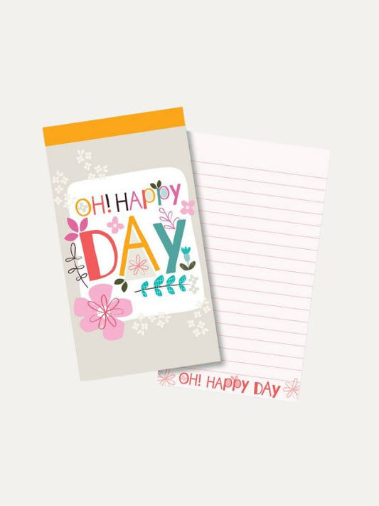 Happy Day Jotter Notepad I Bloco de Anotações