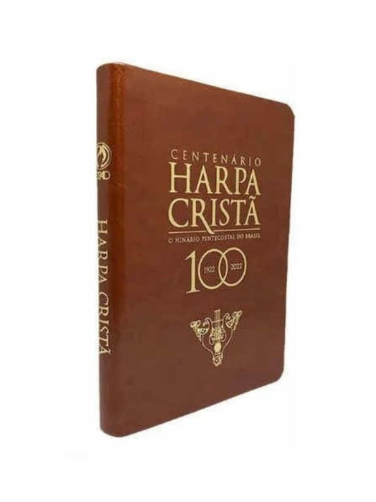 Harpa Cristã Luxo Marrom