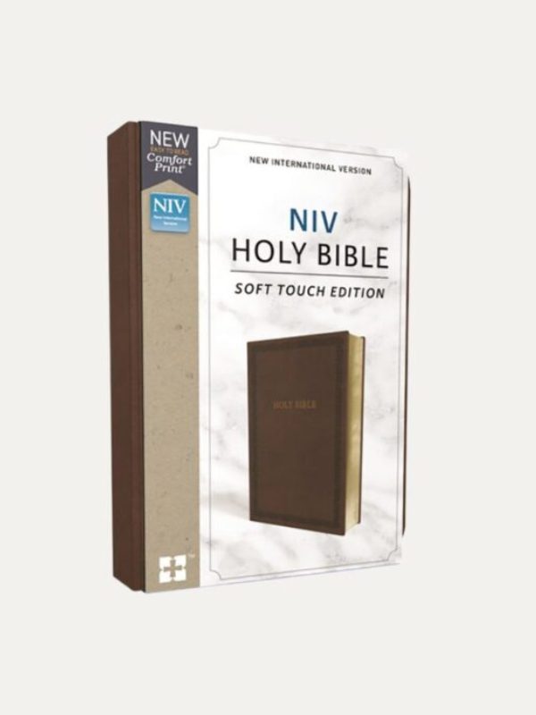NIV Comfort Print Holy Bible | Soft Touch Edition | Brown