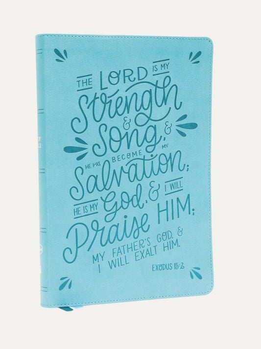 NKJV I Thinline Large Print Bible I Verse Art Cover Collection I Leathersoft