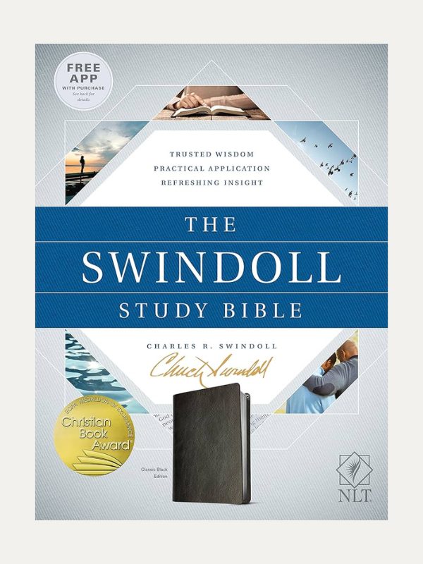 NLT The Swindoll Study Bible LeatherLike I Black