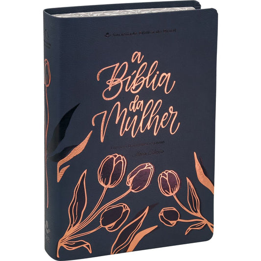 A Bíblia da Mulher I Nova Edição I Tulipa Preta I NAA I Letra Grande