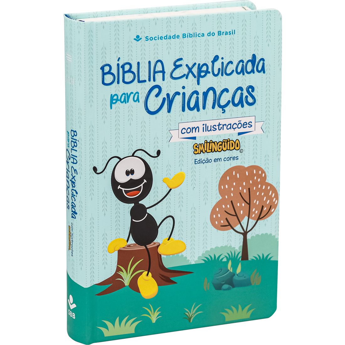 Bíblia Explicada para Crianças com ilustrações Smilinguido I Azul I NTLH