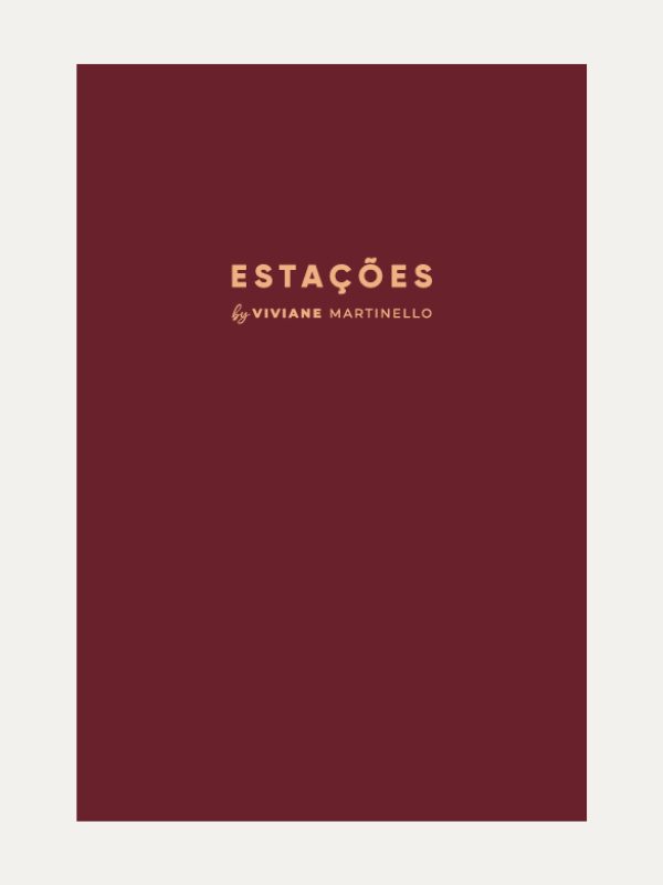 Planner Estações I Viviane Martinello I Capa Bordô
