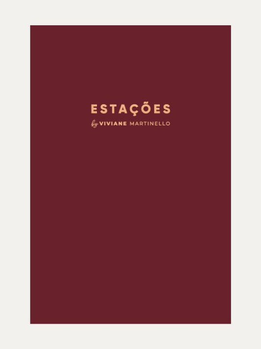 Planner Estações I Viviane Martinello I Capa Bordô