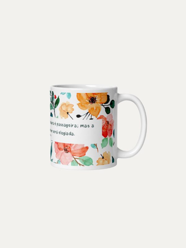 Provérbios 31.30 I Caneca de Cerâmica Branca I Grande 15oz