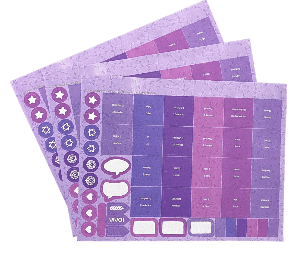 Aba Adesiva I Flores Roxas