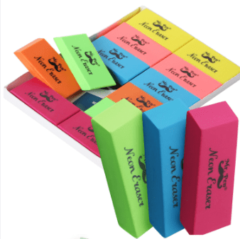 Apagador de Borracha I Cores Variadas I 1 unidades