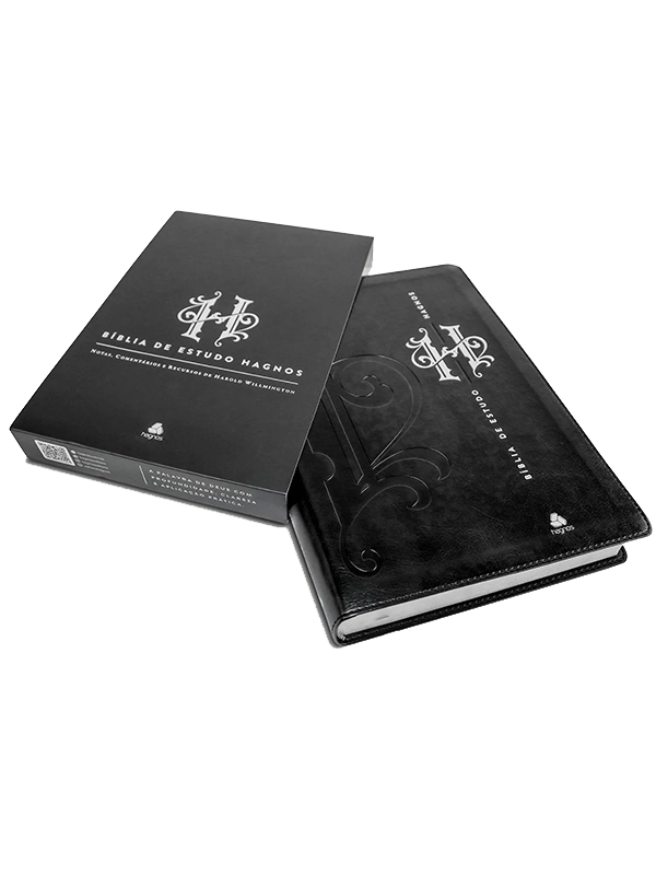 Bíblia de Estudo Hagnos Preta com Notas e Comentários de Harold Willmington