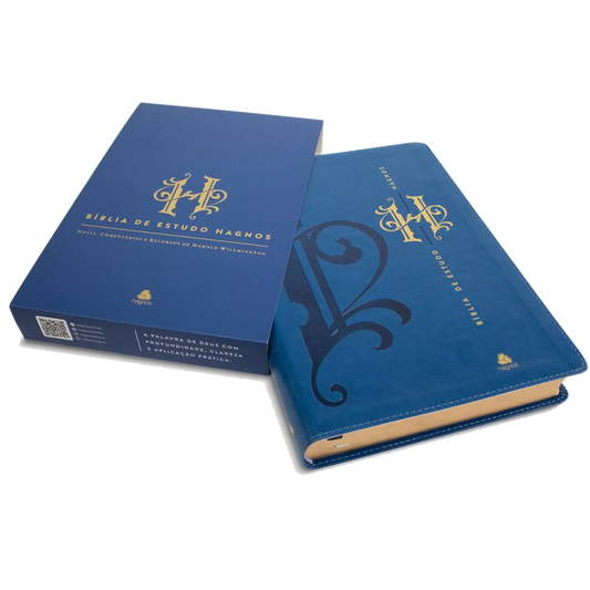 Bíblia de Estudo Hagnos Azul com Notas e Comentários de Harold Willmington