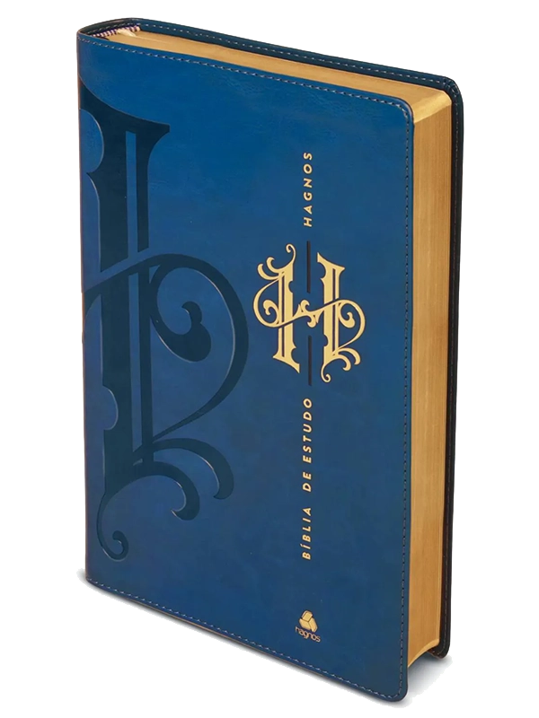 Bíblia de Estudo Hagnos Azul com Notas e Comentários de Harold Willmington