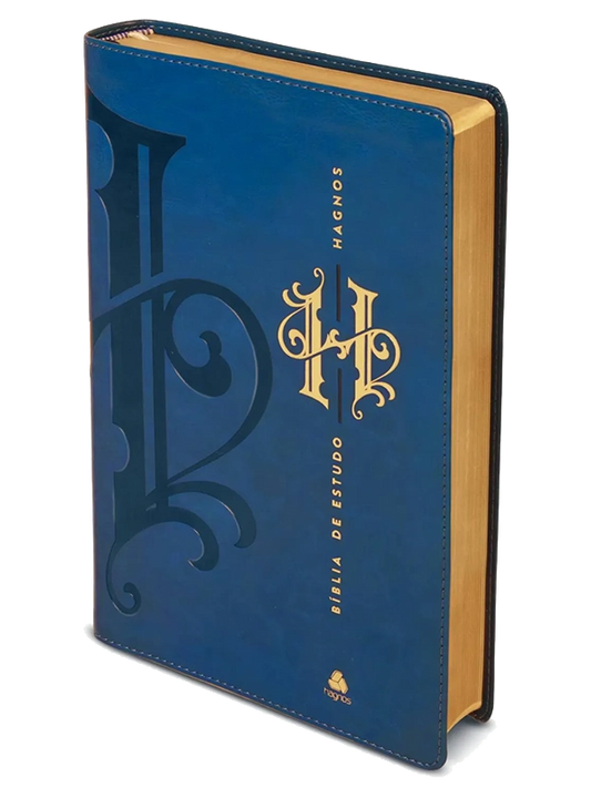 Bíblia de Estudo Hagnos Azul com Notas e Comentários de Harold Willmington