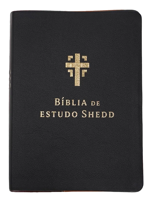 Biblia de Estudo Shedd - Couro Legitimo Preto | Vida Nova