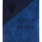 Biblia de Estudo Shedd - Couro Sint. Duotone Azul | Vida Nova