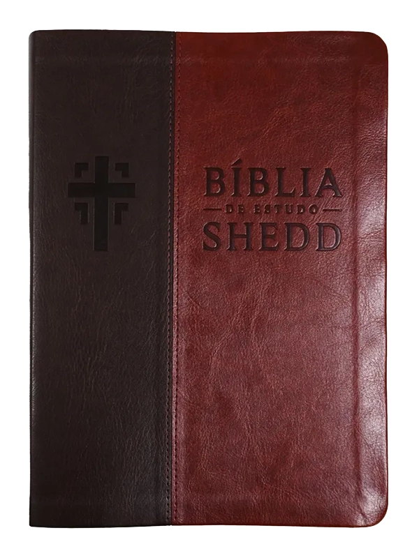 Biblia de Estudo Shedd - Couro Sint. Marrom e Café | Vida Nova