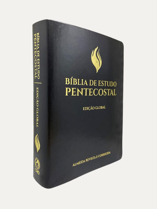 Bíblia de Estudo Pentecostal Grande I  Luxo Preta (Edição Global) I CPAD