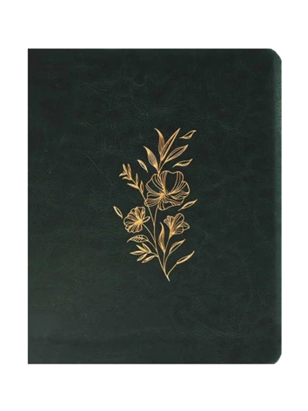 Bíblia Mulheres Floral | Viviane Martinello | NVT | Espaço Para Anotações | Capa Luxo Verde Musgo