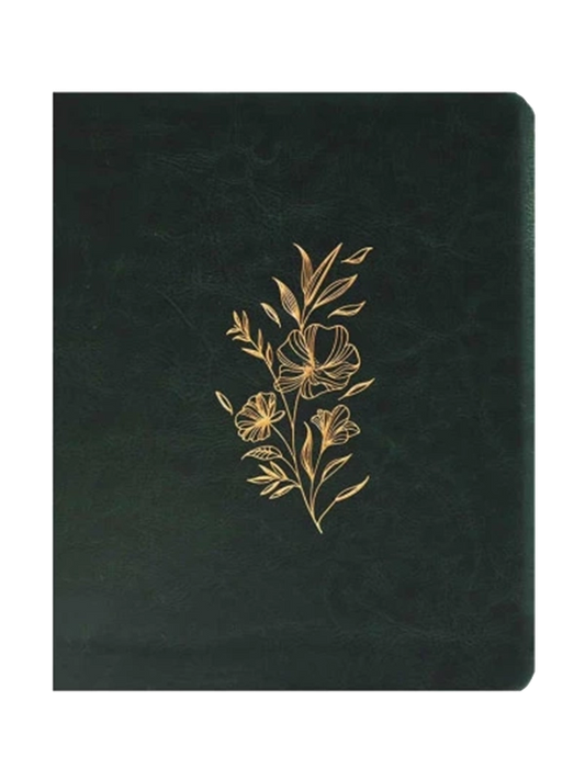 Bíblia Mulheres Floral | Viviane Martinello | NVT | Espaço Para Anotações | Capa Luxo Verde Musgo