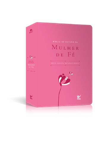 Bíblia de Estudo I Mulher de Fé I Luxo Rosa I NVI