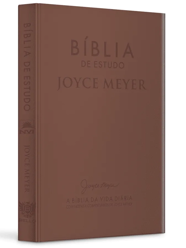 Bíblia De Estudo Joyce Meyer | NVI | Letra Média | Capa Marrom Claro