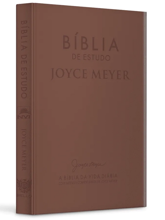 Bíblia De Estudo Joyce Meyer | NVI | Letra Média | Capa Marrom Claro