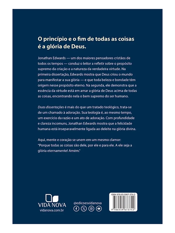 Duas dissertações I Jonathan Edwards