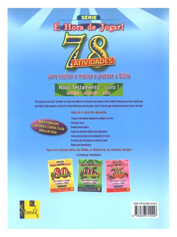 É Hora de Jogar | Vol° 1 | Novo Testamento | 78 Atividades | TnT Ministries